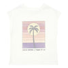 Little Fashion Addict - Hundred Pieces - Tank Top Palm Tree - Off White