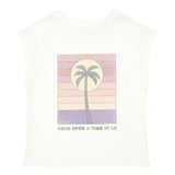 Little Fashion Addict - Hundred Pieces - Tank Top Palm Tree - Off White