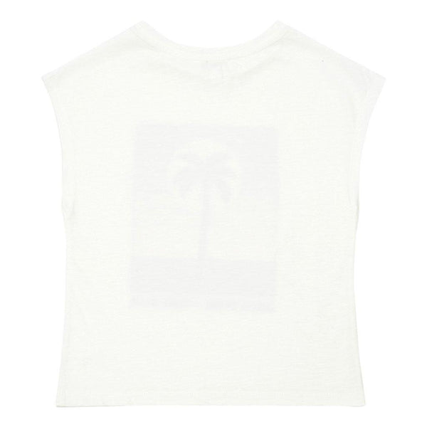 Little Fashion Addict - Hundred Pieces - Tank Top Palm Tree - Off White