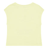 Hundred Pieces - Tank Top - Meisjesmode - Zomercollectie 2022 - Kleur: Lemon Yellow met vintage print 'Solar Soul Kids' - Verkrijgbaar bij Littlefashionaddict.com