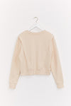 INDEE - Belgische modemerk - Key Structured Sweatshirt - Stone (beige)- verkrijgbaar bij littlefashionaddict.com