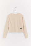 INDEE - Belgische modemerk - Key Structured Sweatshirt - Stone (beige)- verkrijgbaar bij littlefashionaddict.com