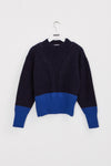 INDEE - Belgische modemerk - Kiss Knit-Sweater in Midnight Blue - verkrijgbaar bij littlefashionaddict.com