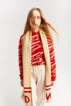 INDEE - Belgische modemerk - Koala Knit-Sweater - Kleur: Ruby Red (Robijnrood)- verkrijgbaar bij littlefashionaddict.com