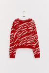 INDEE - Belgische modemerk - Koala Knit-Sweater - Kleur: Ruby Red (Robijnrood)- verkrijgbaar bij littlefashionaddict.com