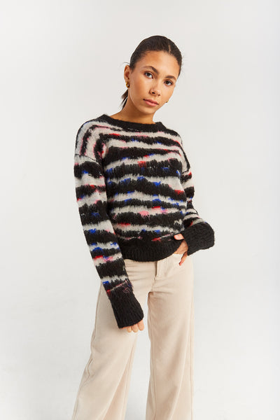 INDEE - Belgische modemerk - Kylie Mohair Knit-Sweater Black - verkrijgbaar bij littlefashionaddict.com