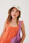 Letter To The World - Fireflies Bucket Hat - Wit zomerhoedje met dierenprint voor jongens en meisjes - Zomercollectie 2023 - Verkrijgbaar bij Littlefashionaddict.com