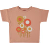 Letter To The World - Persesus T-shirt - Donkerroze t-shirt voor meisjes  met print van bloemen - Zomercollectie 2023 - Verkrijgbaar bij Littlefashionaddict.com