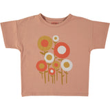 Letter To The World - Persesus T-shirt - Donkerroze t-shirt voor meisjes  met print van bloemen - Zomercollectie 2023 - Verkrijgbaar bij Littlefashionaddict.com