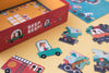 Londji Kinderpuzzel - Puzzel 48 stukken en observatiespel - Beep Beep! - Voor kids vanaf 3 jaar - Verkrijgbaar bij Littlefashionaddict.com
