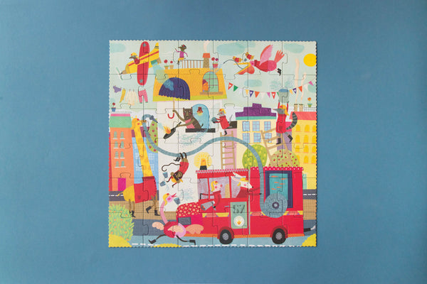 Londji Kinderpuzzel - Puzzel 36 stukken - I want to be ... Fireman - Voor kids vanaf 3 jaar - Verkrijgbaar bij Littlefashionaddict.com