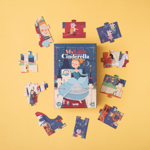 Londji Kinderpuzzel - Puzzel 36 stukken - My Little Cinderella - Voor kids vanaf 3 jaar - Verkrijgbaar bij Littlefashionaddict.com