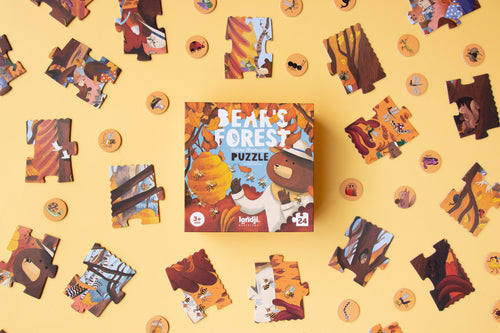 Londji Kinderpuzzel - Puzzel 24 stukken - Bear's Forest - Voor kids vanaf 3 jaar - Verkrijgbaar bij Littlefashionaddict.com