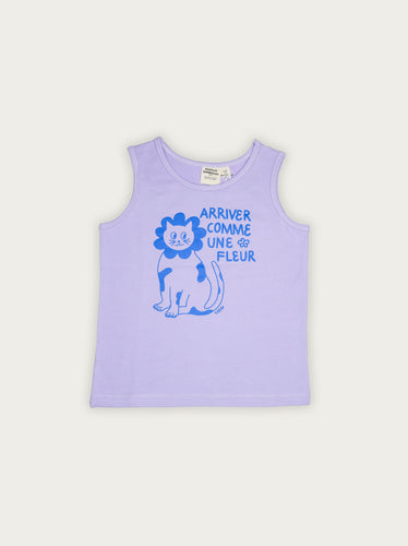 Littlefashionaddict.com - Maison Tadaboum - Alison Top - Voor jongens & meisjes - Paarse top zonder mouwen - Beschikbaar vanaf 2 jaar tot en met 8 jaar bij Littlefashionaddict.com