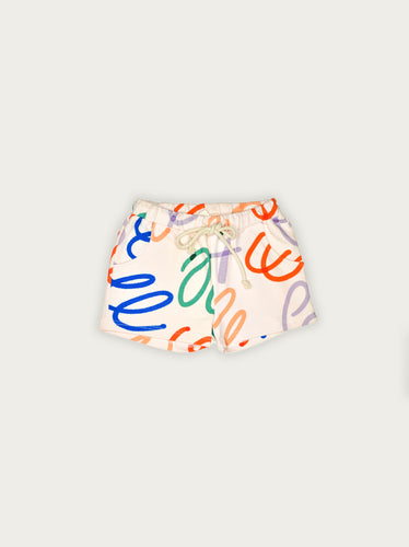 Littlefashionaddict.com - Maison Tadaboum - Carlos Short - Voor meisjes - Lichtroze short - Beschikbaar vanaf 2 jaar tot en met 8 jaar bij Littlefashionaddict.com