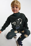 Littlefashionaddict.com - Maison Tadaboum - Daniela Sweatshirt - Donkergroen - Sweater voor jongens & meisjes - Beschikbaar vanaf 2 jaar tot en met 8 jaar bij Littlefashionaddict.com