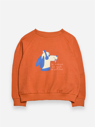 Littlefashionaddict.com - Maison Tadaboum - Jacky Sweatshirt - Apricot - Sweater voor jongens & meisjes - Beschikbaar vanaf 2 jaar tot en met 8 jaar bij Littlefashionaddict.com