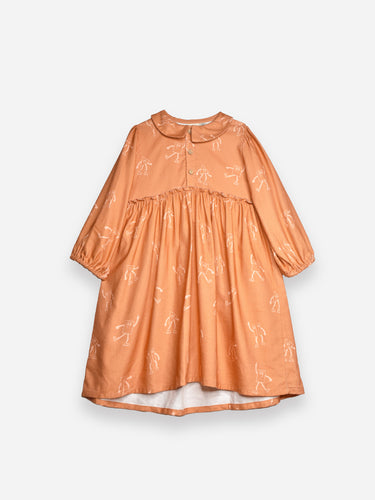Littlefashionaddict.com - Maison Tadaboum - Louisiana Dress - Meisjesmode - oranje jurkje - Beschikbaar vanaf 2 jaar tot en met 8 jaar bij Littlefashionaddict.com