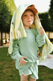Littlefashionaddict.com - Maison Tadaboum - Pauline Sweater - Voor jongens & meisjes - Lichtgroene sweater - Beschikbaar vanaf 2 jaar tot en met 8 jaar bij Littlefashionaddict.com