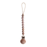 Little Fashion Addict - Mushie - Fopspeenketting Cleo - Kleur: Blush/wood