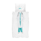 Snurk Beddengoed - Dekbedset Dokter - Voor éénpersoonsbed - Verkrijgbaar bij Little Fashion Addict