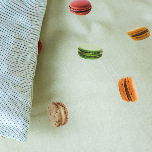 Snurk Beddengoed - Dekbedset Macarons Lichtgroen - Voor éénpersoonsbed - Verkrijgbaar bij Little Fashion Addict