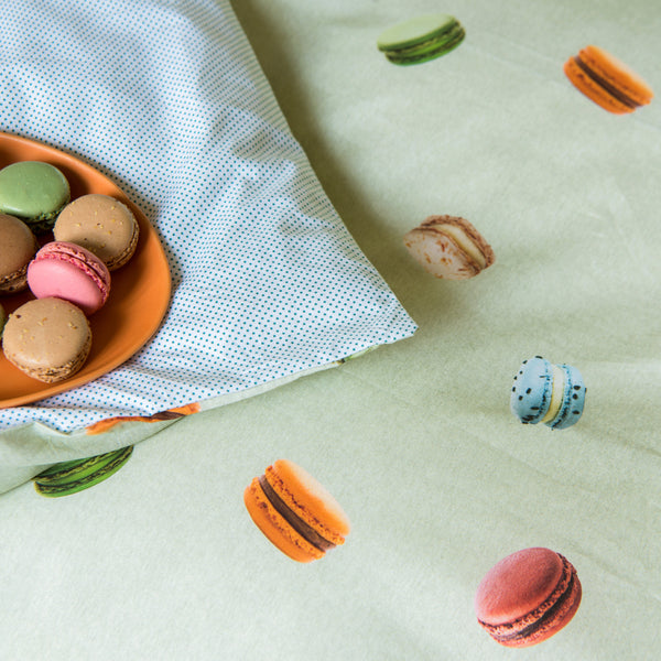 Snurk Beddengoed - Dekbedset Macarons Lichtgroen - Voor éénpersoonsbed - Verkrijgbaar bij Little Fashion Addict