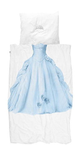 Little Fashion Addict - Snurk Beddengoed - Princess Blue - Dekbedset voor 1 persoon