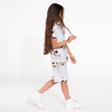 Snurk - Fussball Grey Shorts Kids - Voor jongens en meisjes - Beschikbaar vanaf maat 92 tot 164 - Verkrijgbaar bij Littlefashionaddict.com