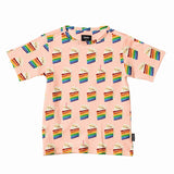 Snurk - Rainbow Cake T-shirt Kids - Voor jongens en meisjes - Beschikbaar vanaf maat 92 tot 164 - Verkrijgbaar bij Littlefashionaddict.com