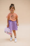 Little Fashion Addict - Sproet & Sprout – Terry T-shirt Truffle Pig - Kleur: Café - Voor meisjes - Meisjesmode - Collectie: Tuscan Holiday at Nonna's - verkrijgbaar bij Littlefashionaddict.com