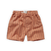 Little Fashion Addict - Sproet & Sprout – Woven Shorts Stripe Print - Kleur van de short is Café - Voor jongens - Jongensmode - Collectie: Tuscan Holiday at Nonna's - verkrijgbaar bij Littlefashionaddict.com