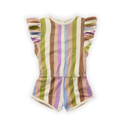 Little Fashion Addict - Sproet & Sprout – Jumpsuit Stripe Print - Kleur: Multicolour - Voor meisjes - Meisjesmode - Collectie: Tuscan Holiday at Nonna's - verkrijgbaar bij Littlefashionaddict.com