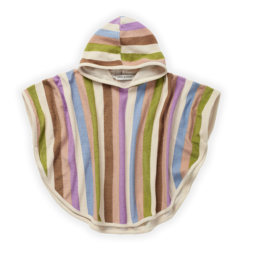 Littlefashionaddict - Sproet & Sprout - SS23 - Bath cape block stripe - Kleur: Multicolour - Voor jongens en meisjes - Jongens- en meisjesmode - Vanaf 4 tot 10 jaar in stock en verkrijgbaar bij littlefashionaddict.com