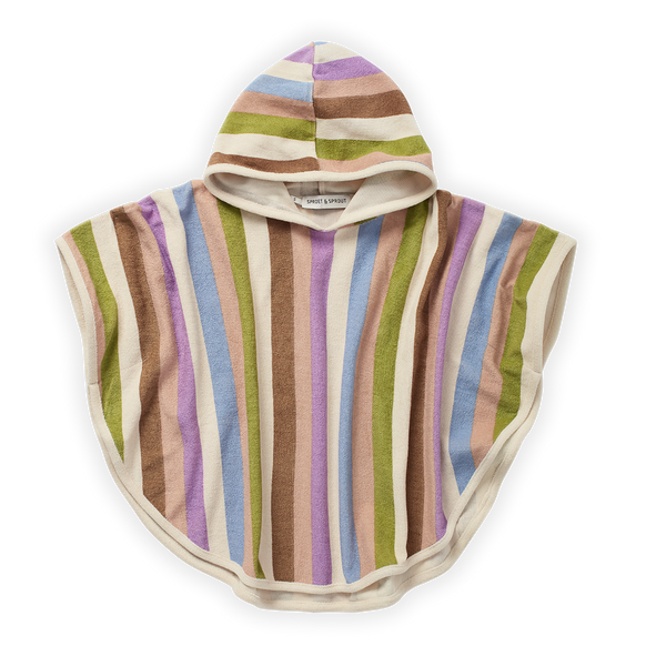 Littlefashionaddict - Sproet & Sprout - SS23 - Bath cape block stripe - Kleur: Multicolour - Voor jongens en meisjes - Jongens- en meisjesmode - Vanaf 4 tot 10 jaar in stock en verkrijgbaar bij littlefashionaddict.com