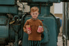 Sproet & Sprout - Collectie: The Quirky Bunch of Misfits –  Sweatshirt Arty Farty in de kleur: Mustard – voor jongens - Verkrijgbaar bij Little Fashion Addict