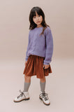 Littlefashionaddict - Sproet & Sprout - AW22 - Cable Sweater Ice Purple (Gebreide sweater in het lichtpaars) - Voor meisjes - Vanaf 4 tot 10 jaar in stock en verkrijgbaar bij Little Fashion Addict