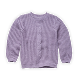 Littlefashionaddict - Sproet & Sprout - AW22 - Cable Sweater Ice Purple (Gebreide sweater in het lichtpaars) - Voor meisjes - Vanaf 4 tot 10 jaar in stock en verkrijgbaar bij Little Fashion Addict