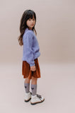 Littlefashionaddict - Sproet & Sprout - AW22 - Cable Sweater Ice Purple (Gebreide sweater in het lichtpaars) - Voor meisjes - Vanaf 4 tot 10 jaar in stock en verkrijgbaar bij Little Fashion Addict