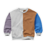 Littlefashionaddict - Sproet & Sprout - AW22 - Sweatshirt colourblock - Voor jongens - Vanaf 4 tot 10 jaar in stock en verkrijgbaar bij Little Fashion Addict