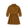 Littlefashionaddict - Sproet & Sprout - AW22 - Sweat Dress Zip Mock - In de warme kleur: Toffee - Voor meisjes - Vanaf 4 tot 10 jaar in stock en verkrijgbaar bij Little Fashion Addict