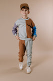 Littlefashionaddict - Sproet & Sprout - AW22 - Sweatpants Colourblock - Multi colour joggingsbroek - Voor jongens - Vanaf 4 tot 10 jaar in stock en verkrijgbaar bij Little Fashion Addict