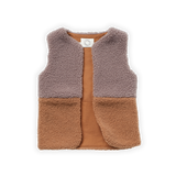 Littlefashionaddict - Sproet & Sprout - AW22 - Teddy Colourblock Gilet - Multi Colour - Voor meisjes - Meisjesmode - Vanaf 4 tot 10 jaar in stock en verkrijgbaar bij Little Fashion Addict