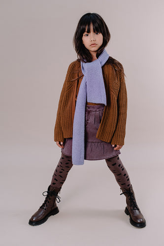 Littlefashionaddict - Sproet & Sprout - AW22 - Sjaal Ice Purple - Voor meisjes en jongens - Vanaf 4 tot 10 jaar in stock en verkrijgbaar bij Little Fashion Addict