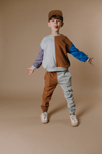 Littlefashionaddict - Sproet & Sprout - AW22 - Cap Smiley - kleur: Lion (bruin) - Voor jongens - Jongensmode - Vanaf 4 tot 10 jaar in stock en verkrijgbaar bij Little Fashion Addict