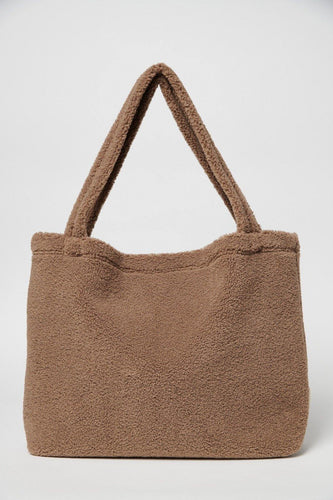 Little Fashion Addict - Studio Noos -  Brown Chunk Teddy Mom Bag