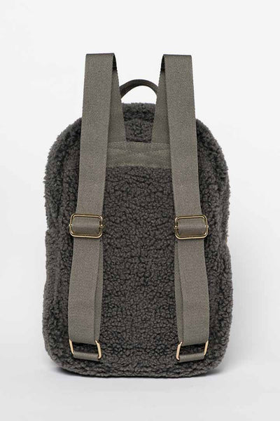 Studio Noos - Mini Teddy Rugzak voor kleuters en peuters uit de Teddy Collectie - Kleur: Donkergrijs - Verkrijgbaar bij Little Fashion Addict
