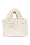Little Fashion Addict - Studio Noos - Faux Fur Mini Handbag - Kleur: Neutral - Verkrijgbaar bij Littlefashionaddict.com