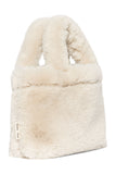 Little Fashion Addict - Studio Noos - Faux Fur Mini Handbag - Kleur: Neutral - Verkrijgbaar bij Littlefashionaddict.com