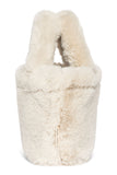 Little Fashion Addict - Studio Noos - Faux Fur Mini Handbag - Kleur: Neutral - Verkrijgbaar bij Littlefashionaddict.com